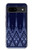 S3950 Motif textile thaïlandais bleu Etui Coque Housse pour Google Pixel 8a