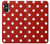 S2951 Rouge Pois Etui Coque Housse pour Sony Xperia 10 VI