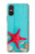 S3428 Aqua Bois Coquille d'étoile de mer Etui Coque Housse pour Sony Xperia 10 VI