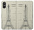 S3474 Dessin Architectural Eiffel Etui Coque Housse pour Sony Xperia 10 VI