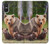 S3558 Famille d'ours Etui Coque Housse pour Sony Xperia 10 VI