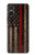 S3804 Graphique de drapeau de ligne rouge en métal de pompier Etui Coque Housse pour Sony Xperia 10 VI
