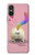 S3923 Queue d'arc-en-ciel de fond de chat Etui Coque Housse pour Sony Xperia 10 VI