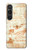 S0566 Dessin technique Da Vinci Etui Coque Housse pour Sony Xperia 1 VI