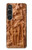 S1307 Poissons Sculpture sur bois imprimé graphique Etui Coque Housse pour Sony Xperia 1 VI