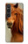 S1595 Beau cheval marron Etui Coque Housse pour Sony Xperia 1 VI