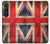 S2303 Drapeau britannique UK Millésime Etui Coque Housse pour Sony Xperia 1 VI