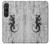 S2446 Gecko bois imprimé graphique Etui Coque Housse pour Sony Xperia 1 VI