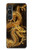 S2804 Dragon d'or imprimé chinois Etui Coque Housse pour Sony Xperia 1 VI