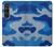 S2958 Armée Bleu Camo Camouflage Etui Coque Housse pour Sony Xperia 1 VI