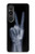 S3101 X-ray doigts Signe de paix Etui Coque Housse pour Sony Xperia 1 VI