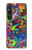 S3255 Motif Art coloré Etui Coque Housse pour Sony Xperia 1 VI