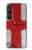 S3316 Angleterre Drapeau graphique Football Millésime Etui Coque Housse pour Sony Xperia 1 VI