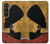 S3453 Africaine Reine Néfertiti Silhouette Etui Coque Housse pour Sony Xperia 1 VI