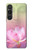 S3511 Fleur de lotus Bouddhisme Etui Coque Housse pour Sony Xperia 1 VI