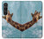 S3680 Girafe de sourire mignon Etui Coque Housse pour Sony Xperia 1 VI