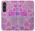 S3710 Coeur d'amour rose Etui Coque Housse pour Sony Xperia 1 VI
