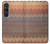 S3752 Motif de tissu en zigzag imprimé graphique Etui Coque Housse pour Sony Xperia 1 VI