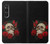 S3753 Roses de crâne gothique sombre Etui Coque Housse pour Sony Xperia 1 VI