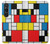 S3814 Composition de dessin au trait Piet Mondrian Etui Coque Housse pour Sony Xperia 1 VI