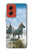 S0250 Cheval Blanc Etui Coque Housse pour Motorola Moto G Stylus 5G (2024)
