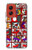 S1923 Hanafuda japonaise Carte de fleur Etui Coque Housse pour Motorola Moto G Stylus 5G (2024)