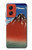 S2390 Katsushika Hokusai Fuji Rouge Etui Coque Housse pour Motorola Moto G Stylus 5G (2024)
