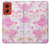 S3036 Flore de fleur rose douce Etui Coque Housse pour Motorola Moto G Stylus 5G (2024)