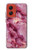 S3052 Rose Marbre Imprimé graphique Etui Coque Housse pour Motorola Moto G Stylus 5G (2024)