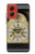 S3144 Support Antique Horloge Etui Coque Housse pour Motorola Moto G Stylus 5G (2024)