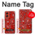S3354 Rouge classique Bandana Etui Coque Housse pour Motorola Moto G Stylus 5G (2024)