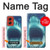 S3548 Requin-tigre Etui Coque Housse pour Motorola Moto G Stylus 5G (2024)