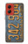 S3750 Plaque d'immatriculation de véhicule vintage Etui Coque Housse pour Motorola Moto G Stylus 5G (2024)