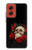 S3753 Roses de crâne gothique sombre Etui Coque Housse pour Motorola Moto G Stylus 5G (2024)