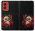 S3753 Roses de crâne gothique sombre Etui Coque Housse pour Motorola Moto G Stylus 5G (2024)