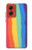 S3799 Arc-en-ciel aquarelle vertical mignon Etui Coque Housse pour Motorola Moto G Stylus 5G (2024)