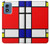 S0157 Composition Rouge Bleu Jaune Etui Coque Housse pour Motorola Moto G Play 4G (2024)