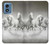 S0933 Cheval Blanc Etui Coque Housse pour Motorola Moto G Play 4G (2024)