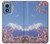 S1060 Mont Fuji Sakura fleur de cerisier Etui Coque Housse pour Motorola Moto G Play 4G (2024)