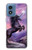 S1461 Licorne Fantaisie Cheval Etui Coque Housse pour Motorola Moto G Play 4G (2024)