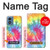 S1697 Tie Dye coloré imprimé graphique Etui Coque Housse pour Motorola Moto G Play 4G (2024)