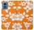 S2245 Hawai Hibiscus Motif orange Etui Coque Housse pour Motorola Moto G Play 4G (2024)