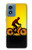 S2385 Vélo Vélo Coucher de soleil Etui Coque Housse pour Motorola Moto G Play 4G (2024)