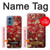 S2414 Rouge Fleur amandier Van Gogh Etui Coque Housse pour Motorola Moto G Play 4G (2024)