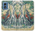 S2491 Hokusai Kirifuri Cascade à Kurokami Etui Coque Housse pour Motorola Moto G Play 4G (2024)