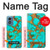 S2688 Aqua Copper Turquoise Graphic Gemme Etui Coque Housse pour Motorola Moto G Play 4G (2024)