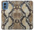 S2703 Serpent Texture Imprimé graphique Peau Etui Coque Housse pour Motorola Moto G Play 4G (2024)