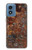S2714 Rouille Texture acier imprimé graphique Etui Coque Housse pour Motorola Moto G Play 4G (2024)