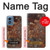 S2714 Rouille Texture acier imprimé graphique Etui Coque Housse pour Motorola Moto G Play 4G (2024)