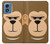 S2721 Mignon grincheux Singe Dessin animé Etui Coque Housse pour Motorola Moto G Play 4G (2024)